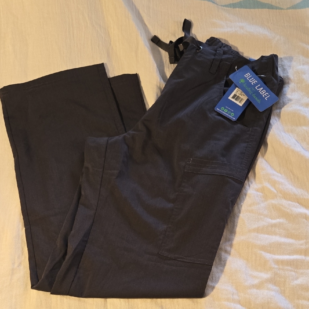 Blue Label By Healing Hands Men's Dark Gray Cargo Dylan Pants‎